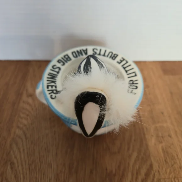 Vintage 50s Japan Skunk Ashtray Anthropomorphic Ceramic, Gift Novelties Kitsch - Picture 6 of 7